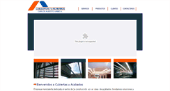 Desktop Screenshot of cubiertasyacabados.com